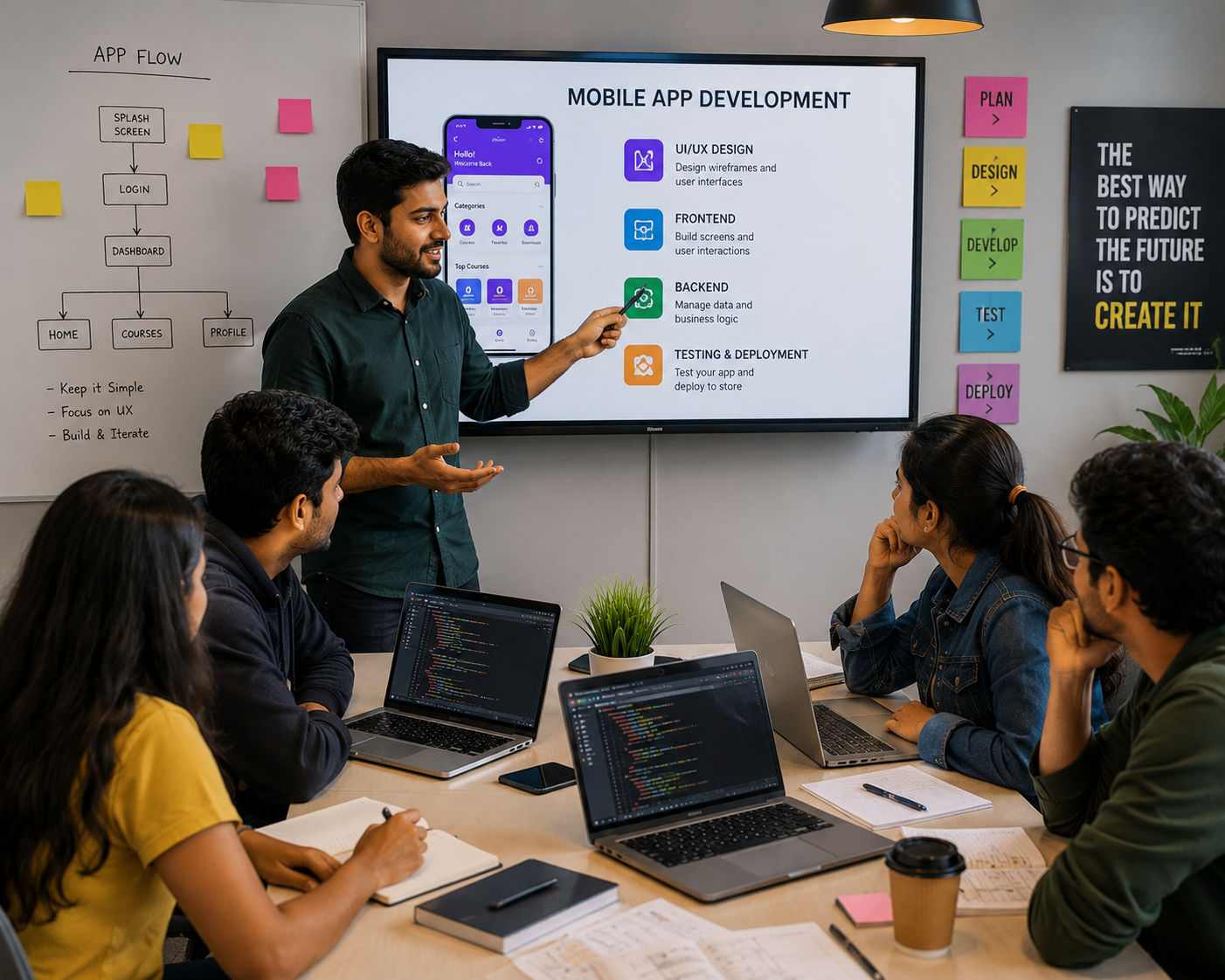 Mobile app development internship course