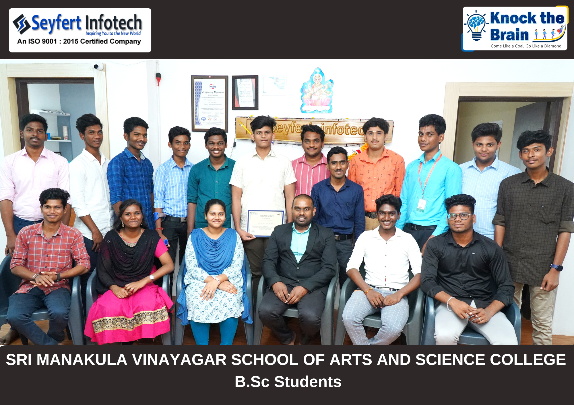 Knock The Brain internship activity in Pondicherry