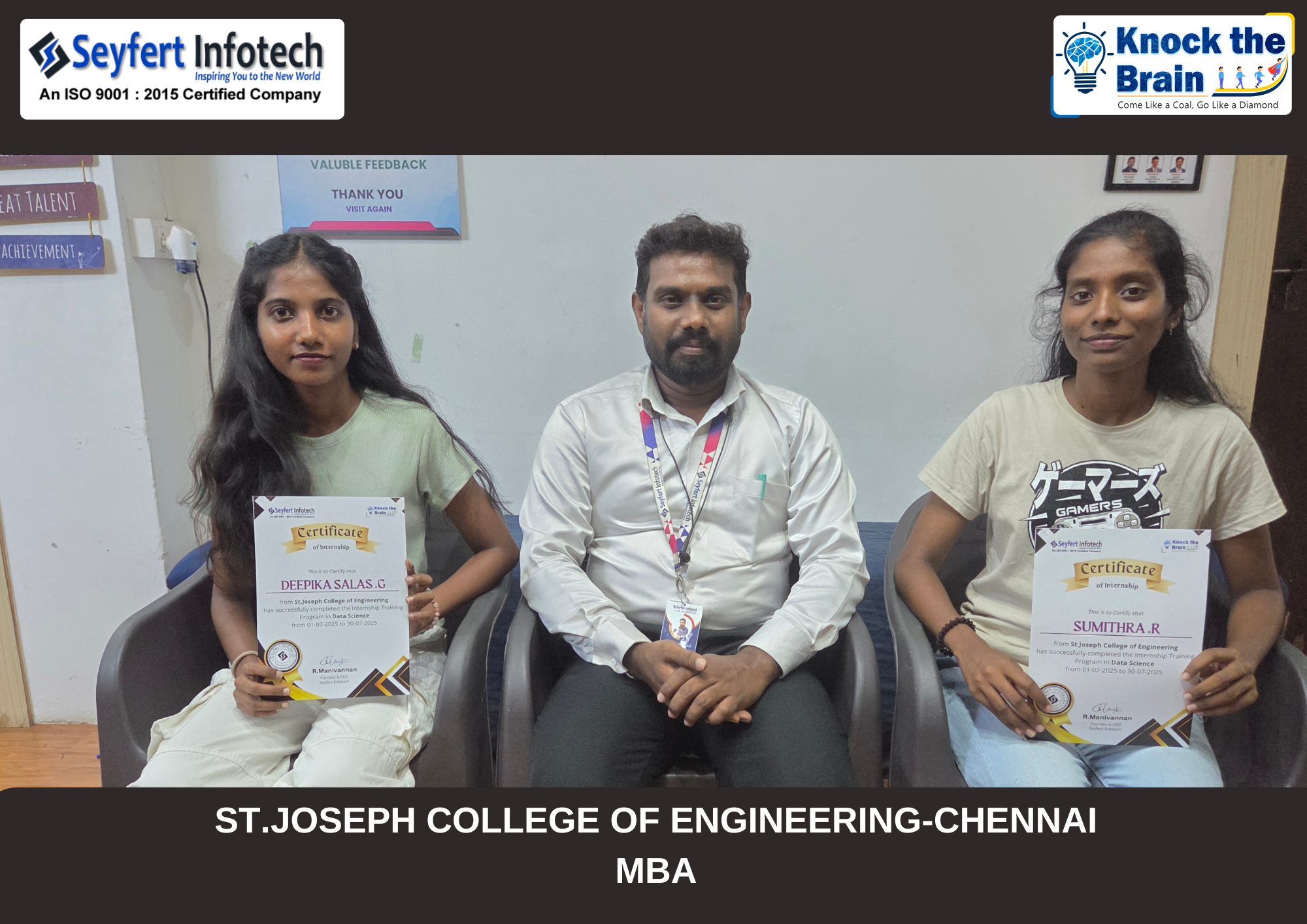 Knock The Brain internship activity in Pondicherry