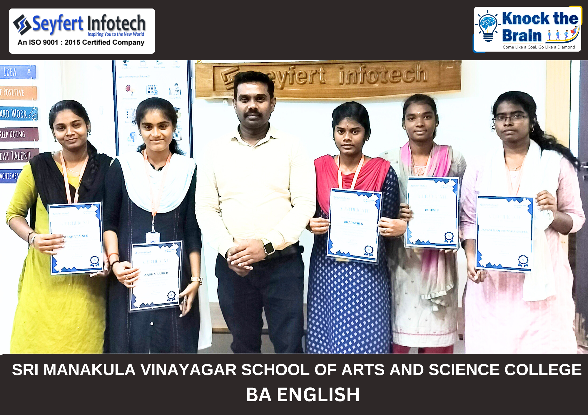 Knock The Brain internship activity in Pondicherry
